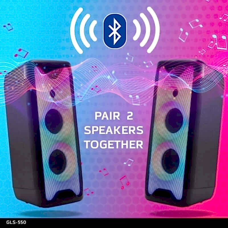 Gemini GLS-550 Taşınabilir Işıklı Bluetooth Hoparlör