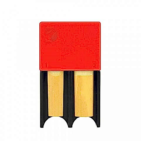 D'Addario Sib Klarnet  Soprano ve Alto Saksafon Kamışı Kutusu - Kırmızı