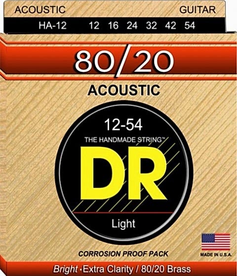 DR HA-12 Hi-Beam 80/20 Akustik Gitar Teli (Light 12-54)
