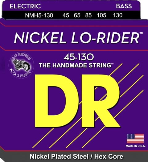 DR NMH5-130 Nickel Lo-Rider 5 Tellİ Bas Gitar Teli (Medium to Heavy 45-130)