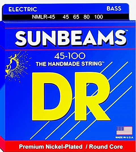 DR NMLR-45 Sunbeam 4 Tellİ Bas Gitar Teli (Light to Medium 45-100)