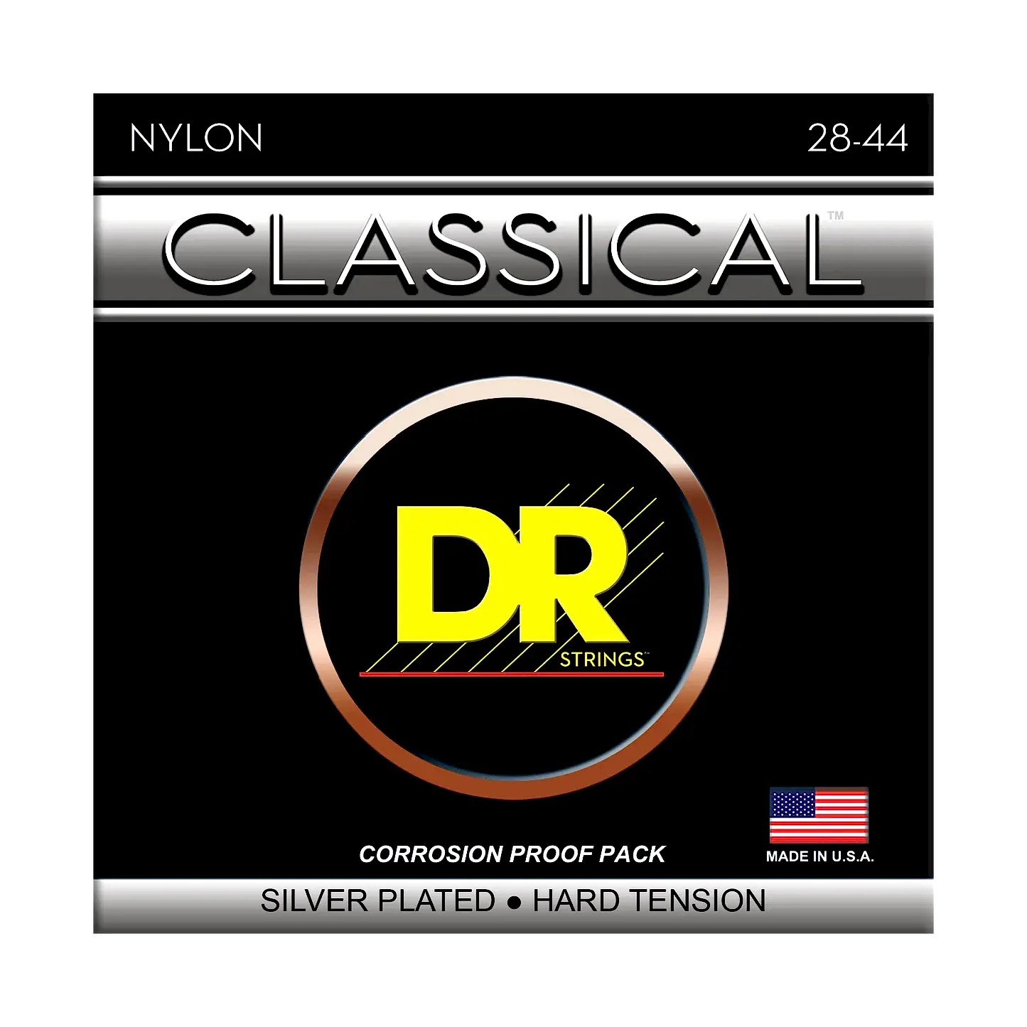 DR Nylon Classical Silver Plated Hard Tension CN-H Klasik Gitar Teli