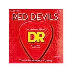 DR RDE-9 Red Devils Kırmızı Elektro Gitar Teli (Light 9-42)