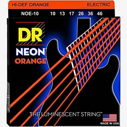 DR Neon Orange NOE-10 Medium Elektro Gitar Teli