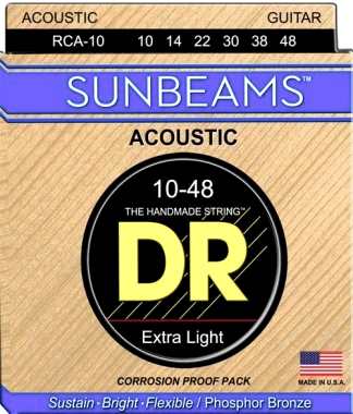 DR RCA-10 SUNBEAM Round Core Akustik Gitar Teli