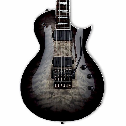 ESP E-II Eclipse Quilted Maple Charcoal Burst Elektro Gitar