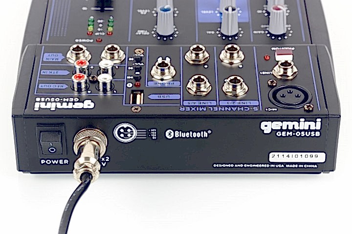 Gemini GEM-05USB 5 Kanal Mikser