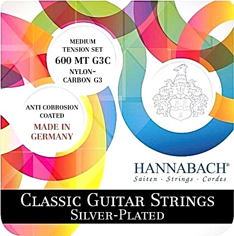 Hannabach 600MTG3C Klask Gitar Teli (G3 Karbon)