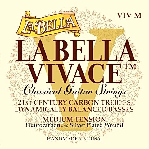 La Bella Vivace Karbon Naylon Medium Tension Klasik Gitar Teli