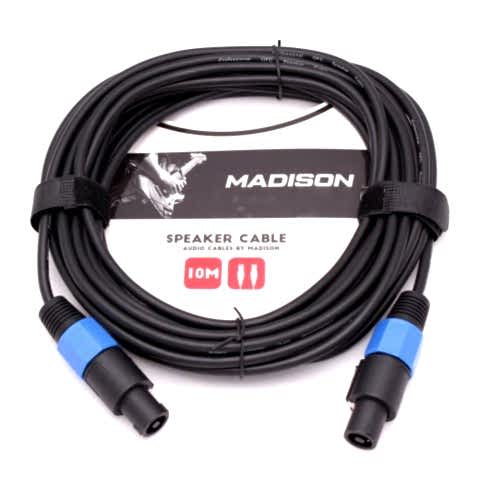 Madison Hoparlör Kablosu Speakon Jack 10 Metre- SİYAH