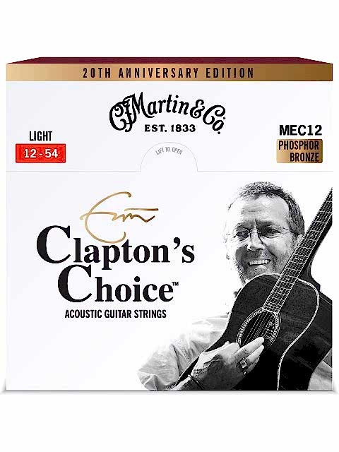Martin MEC12LTD20 Eric Clapton's Choice Phosphor Bronze Akustik Gitar Teli (12-54)