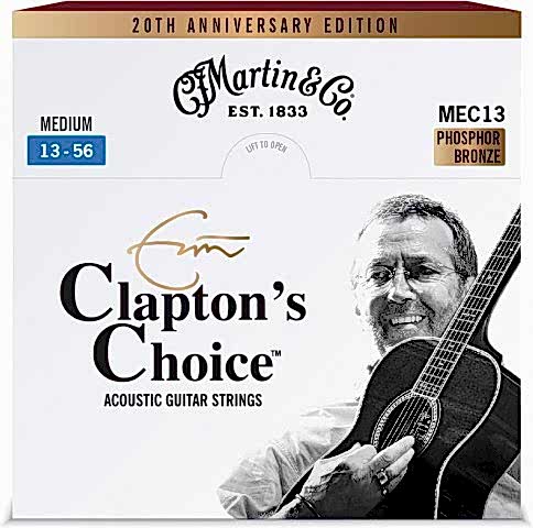 Martin MEC13LTD20 Eric Clapton's Choice Phosphor Bronze Akustik Gitar Teli (13-56)