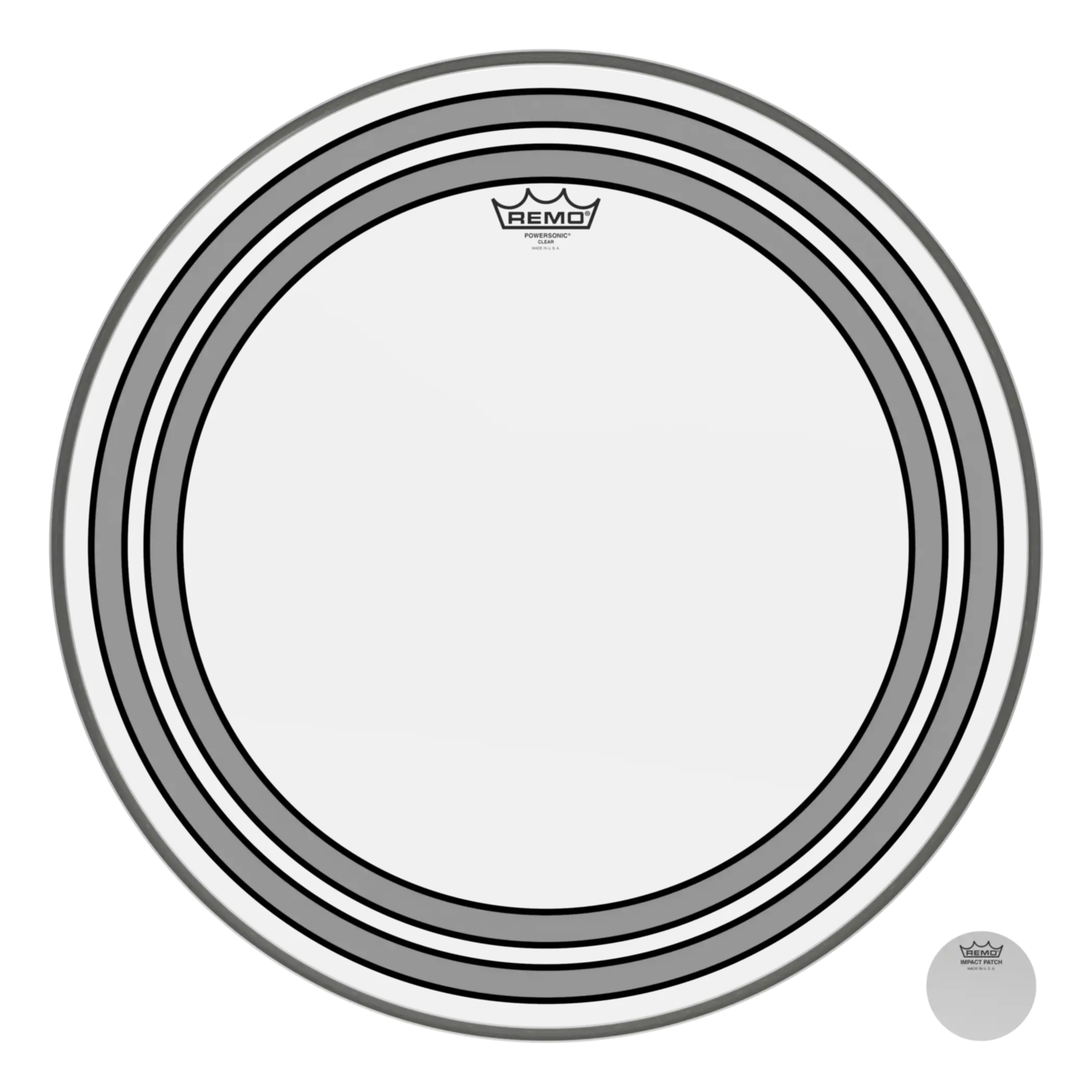 REMO POWERSONIC® CLEAR 22 inç Kick Derisi