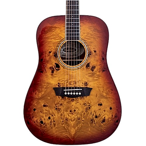 Washburn Deep Forest Burl Amber Fade Akustik Gitar